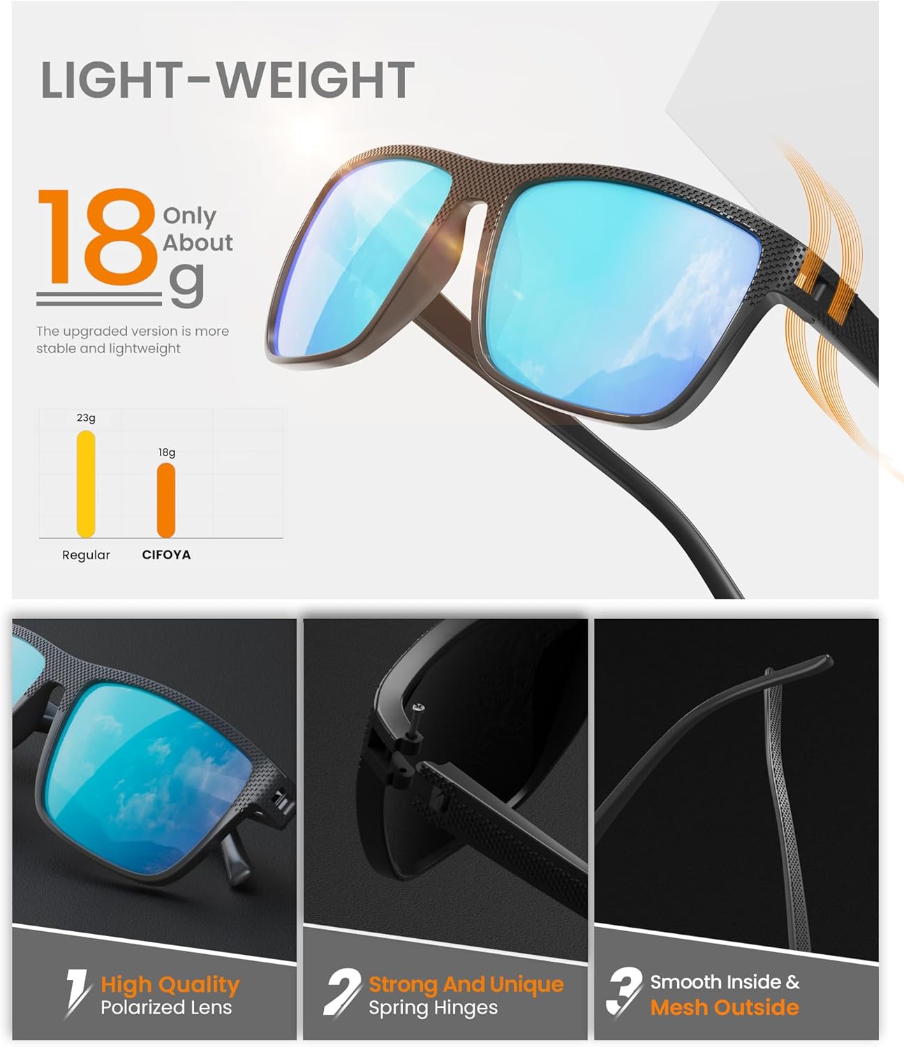 Polarized Men's Sunglasses Set