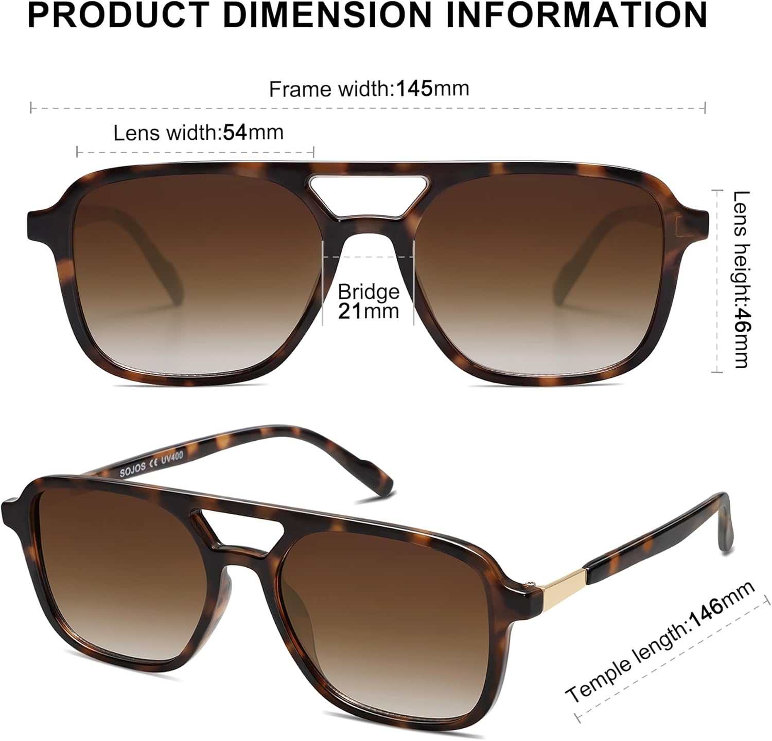 Chic Retro Aviator Sunglasses