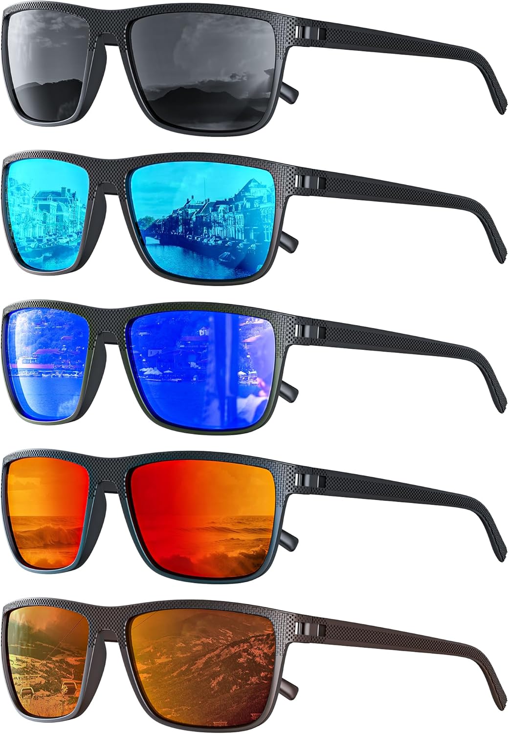 Polarized Men's Sunglasses Set