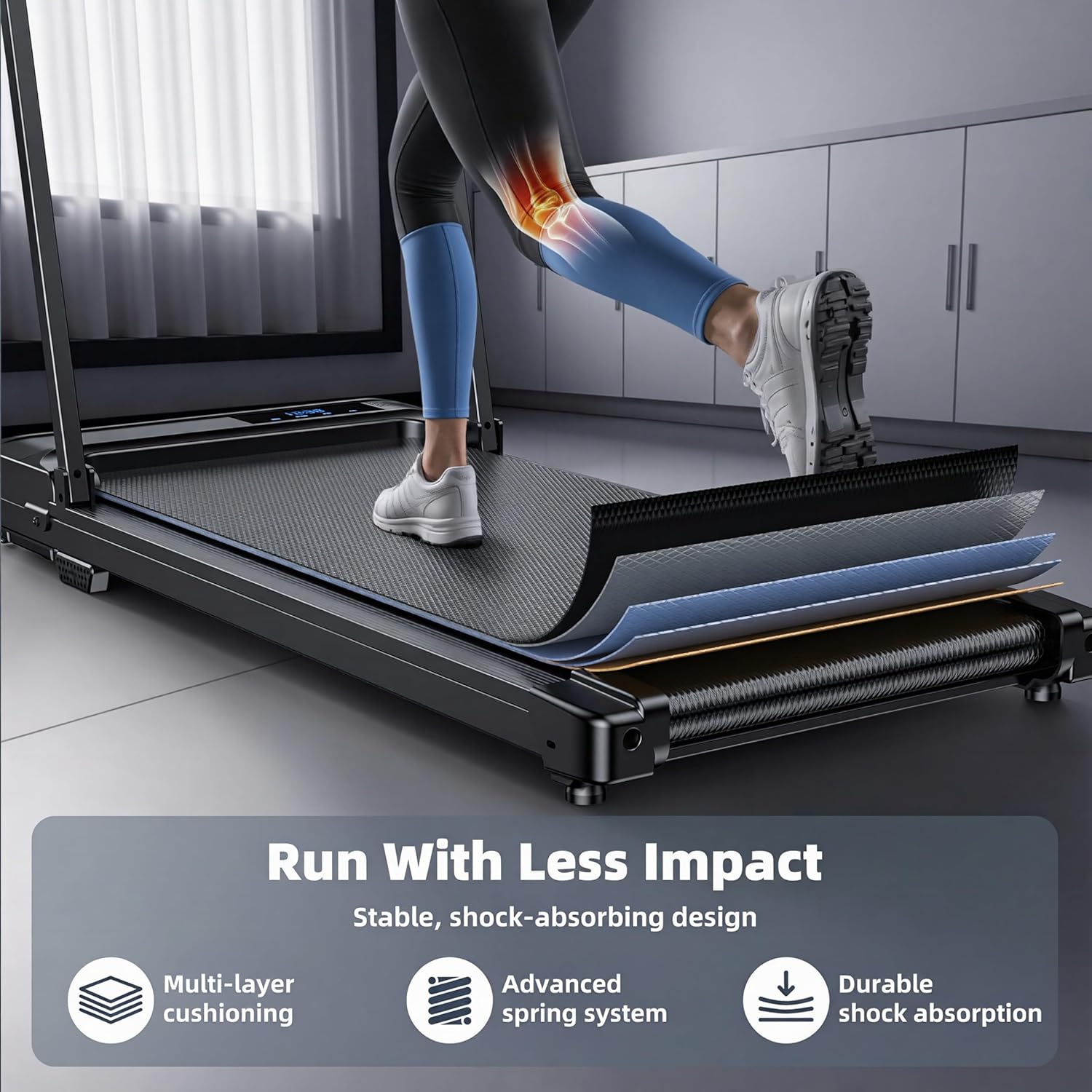 Compact Home Walking Treadmill